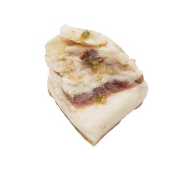 bacon on white background