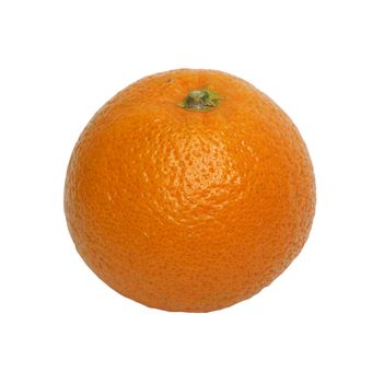 A large orange isolated on a white background