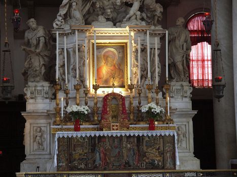  Santa Maria Della Salute was built as a thanks or offering to the Virgin Mary against he plague which had taken almost a third of the Venice's population in 1630.