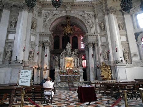  Santa Maria Della Salute was built as a thanks or offering to the Virgin Mary against he plague which had taken almost a third of the Venice's population in 1630.