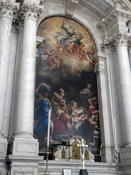  Santa Maria Della Salute was built as a thanks or offering to the Virgin Mary against he plague which had taken almost a third of the Venice's population in 1630.