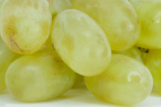 A close-up of grapes, taken with a macro lens. 