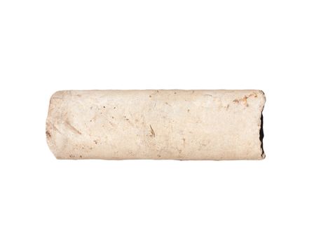 asbestos pipe on a white background
