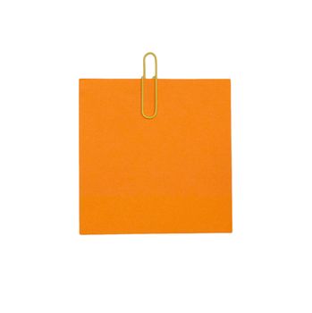 Orange blank paper 