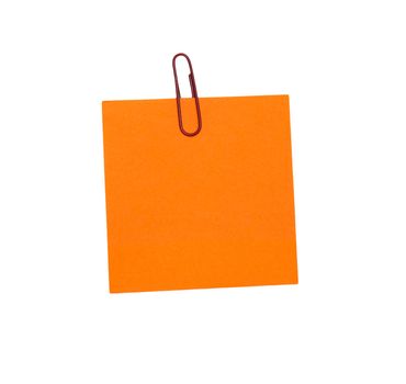 Orange blank paper