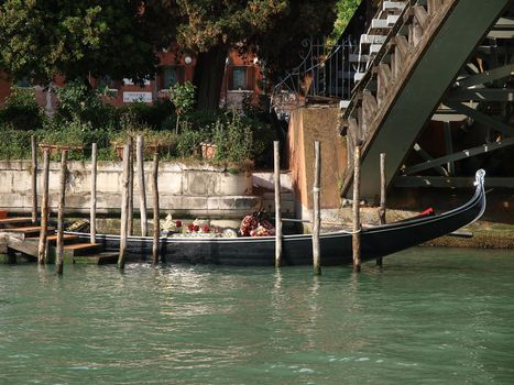 Venice - Gondola at the bridge Academia
