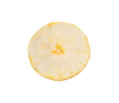 rind of tangerine on white background