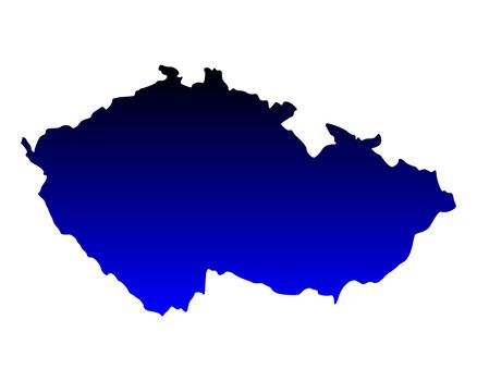 Map of Czech Republic