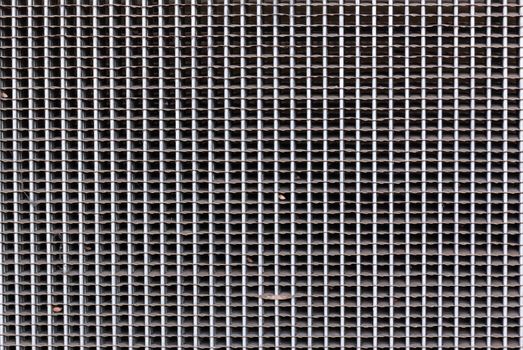 Old Car radiator  from  car  engine as a background