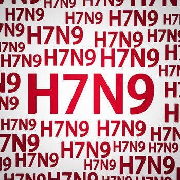 H7N9 flu virus concepts, new flu virus outbreak in china.