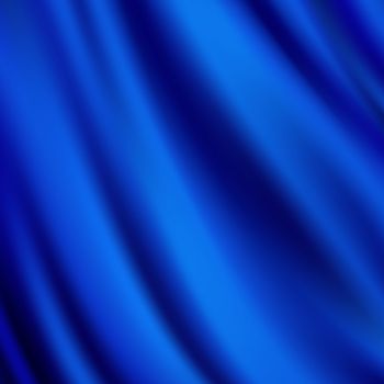 Beautiful Blue Satin. Drapery Background