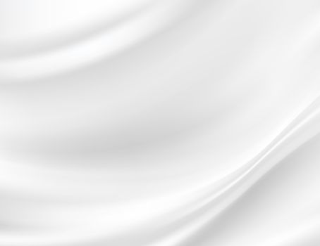 White Silk Fabric for Drapery Abstract Background