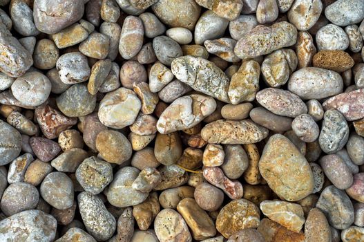 Beautiful Pebble stones at the sea