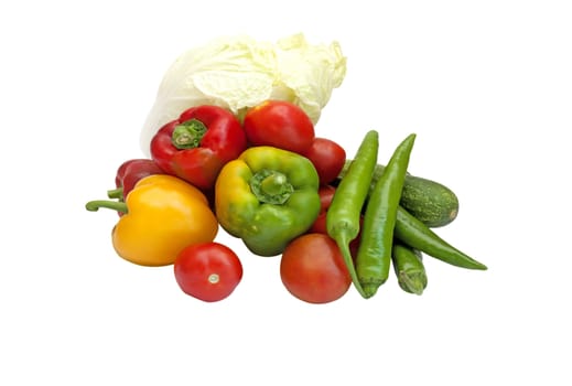  vegetable Vegetarian green, yellow, orange, red and