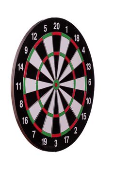 sideview of dart board