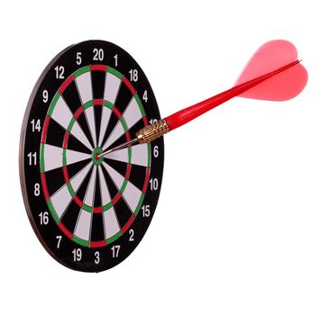 big arrow on dart board