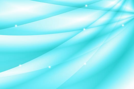 Blue green abstract wave glowing background