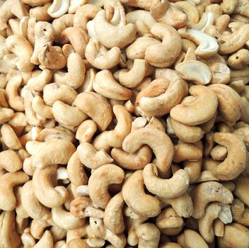 Cashew nuts background