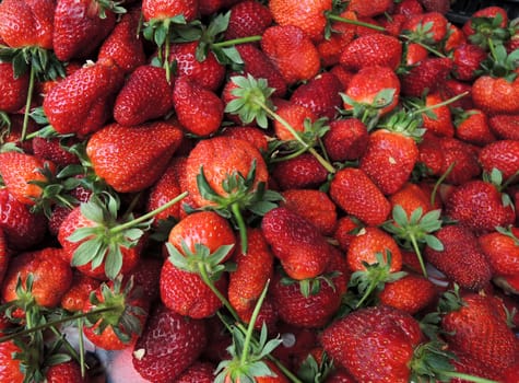 Fresh Ripe Strawberries  Background