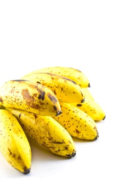 Banana on a white background