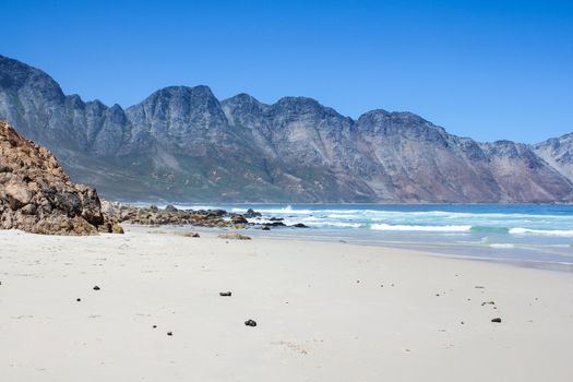 Beach along south africas coastline at the indian ocean