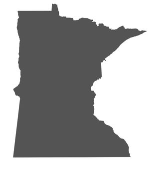 Map of Minnesota - USA - nonshaded