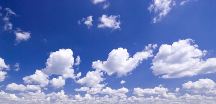 Blue sky with white clouds