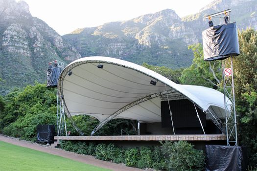 Auditorium at Kirstenbosch Botanical Garden with Table Mountain in the Background