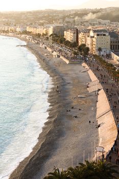 The Promenade at the City of Nice at the Cote d'azur