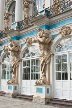 The Catherine Palace, located in the town of Tsarskoye Selo (Pushkin), St. Petersburg, Russia