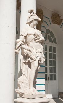 The statue in the ensemble of the Catherine Palace. St. Petersburg, Tsarskoye Selo. Russia