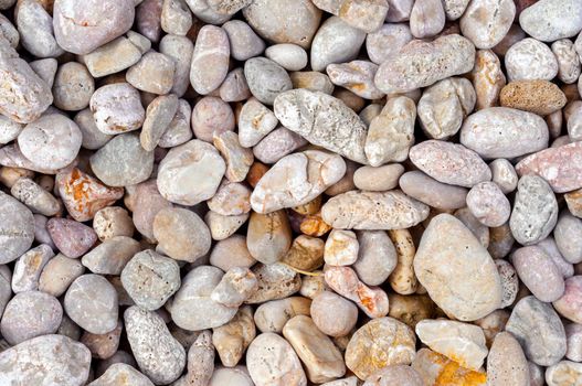 Beautiful Pebble stones at the sea