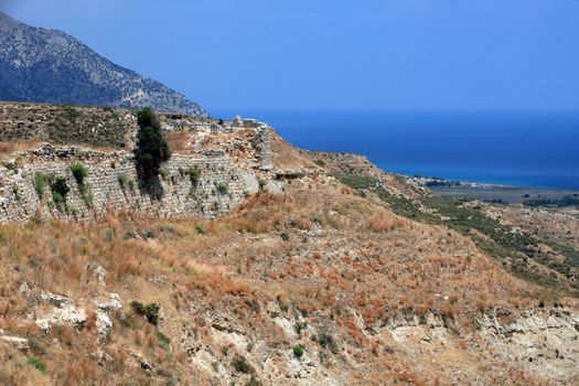 Ruins  of the Venetian Castle near Antimachia village