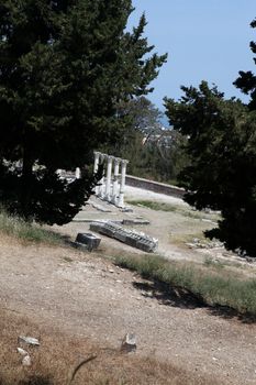 Asklepion place on the island of Kos where Hippocrates has built one of the first hospitals in the European civilization