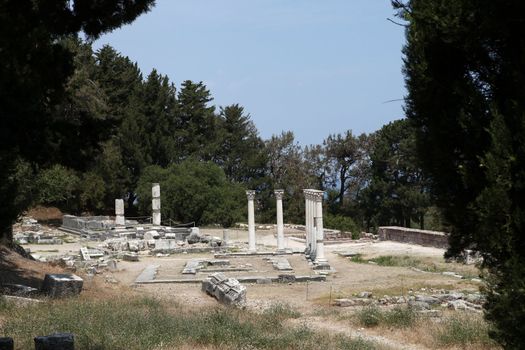 Asklepion place on the island of Kos where Hippocrates has built one of the first hospitals in the European civilization
