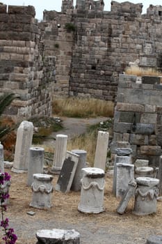 Fortress of the Knights of Saint John of Rhodes on Kos island, Greece 

