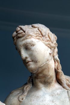 Ancient sculpture in Kos town. Dodecanese, Greece