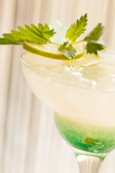 cocktail with mint