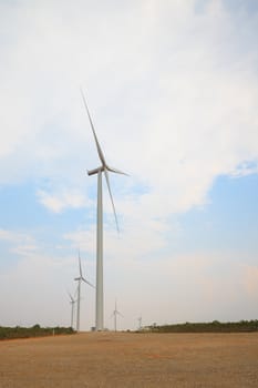 Eco power, wind turbines field