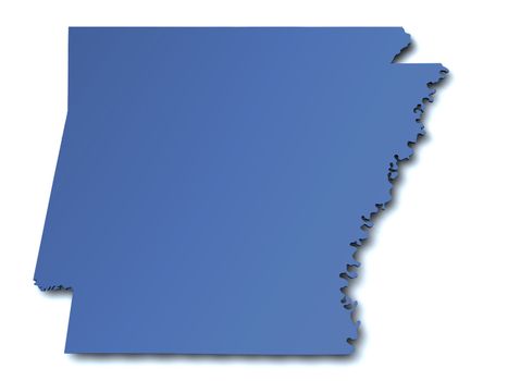 Map of Arkansas - USA
