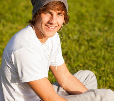 young handsome man portrait