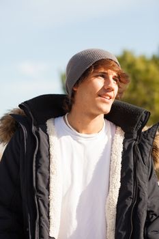 young handsome man portrait