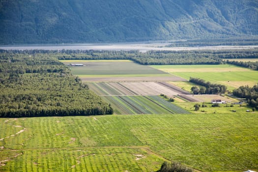 Rural farm land located in southcentral Alaska