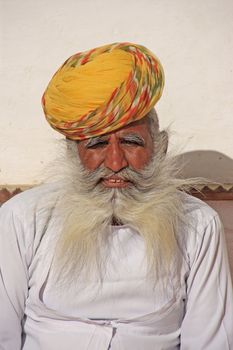 Portrait of old indian man