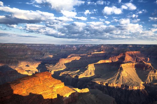view of the famous Grand Canyon at sunrise, USA