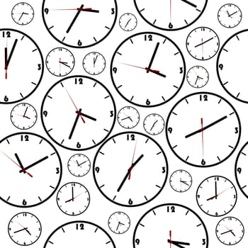 Background with simple clocks