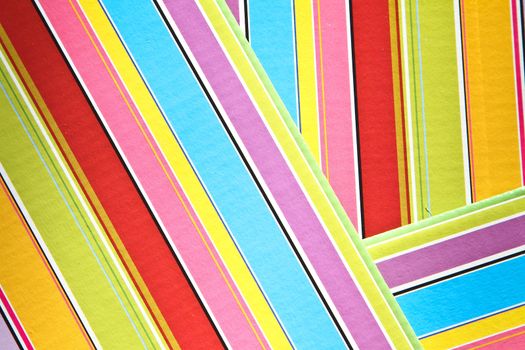 colorful background made with papper with color stripes