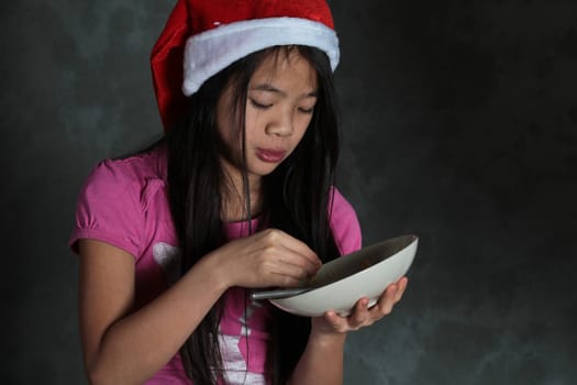 girl eating