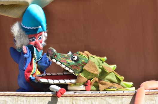 Mr Punch and the Crocodile