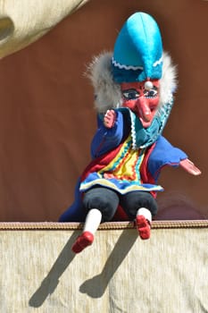 mr punch sitting down